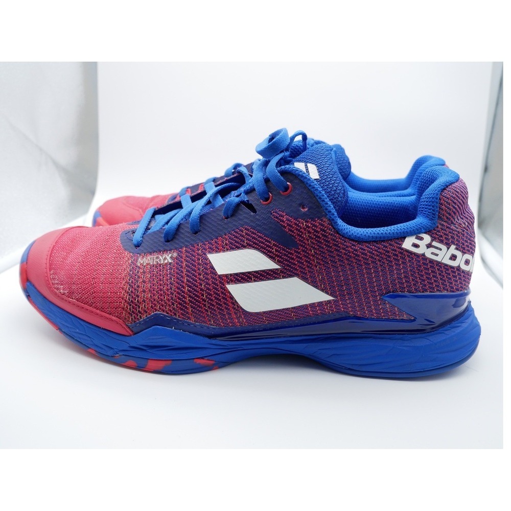 Babolat Jet Mach II All Court Men Tennis Shoes Blue Pink Matryx 30F20629 US 10